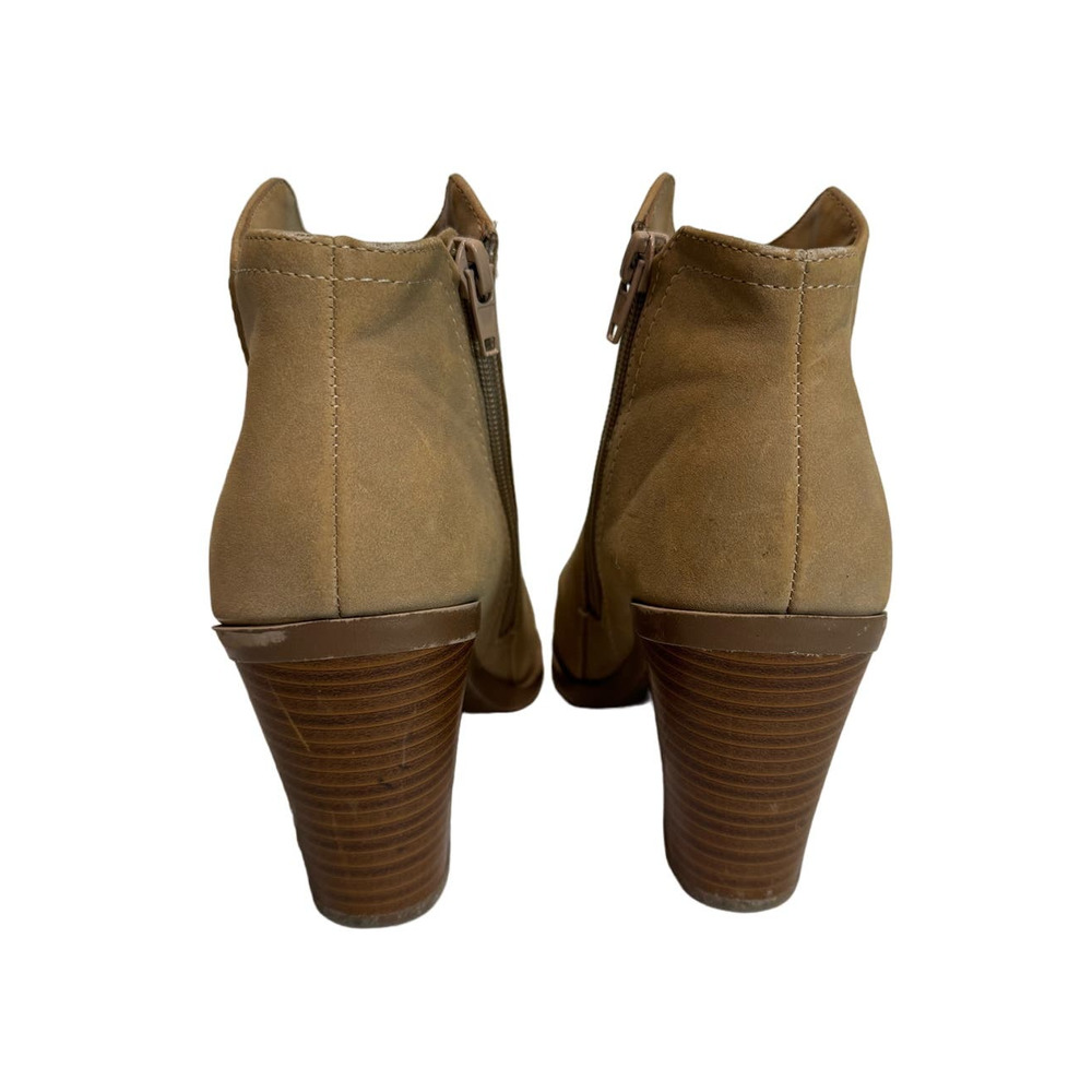 Soda Suede Booties Beige Light Brown Size 6.5 Boots‎ - EUC - Picture 5 of 11